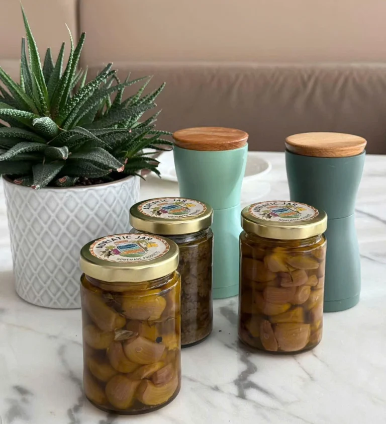 Artisan Garlic Confit handmade by Chef Aleksandar Kralj in Budva, Montenegro